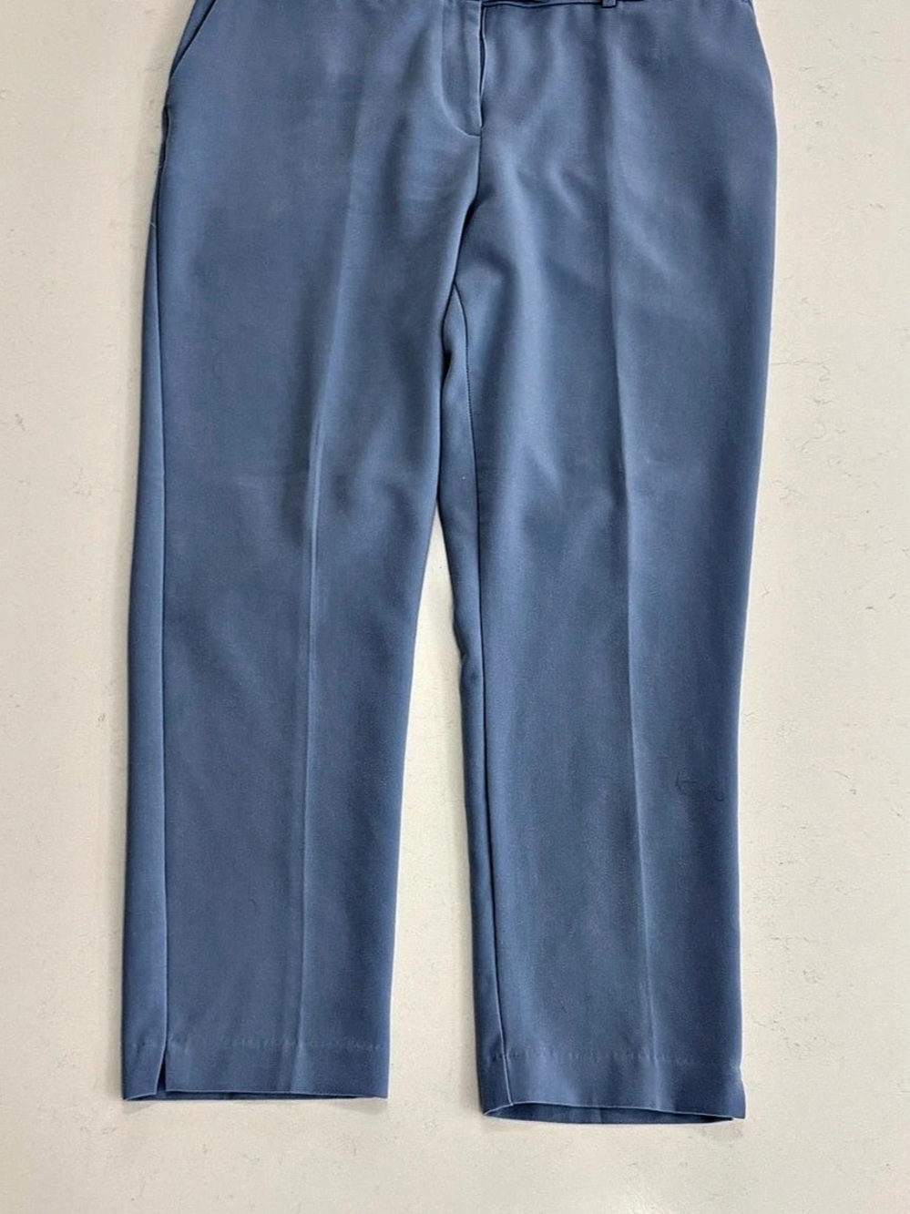 Straight Leg Polyester Pants in Blue Size 14 Like New